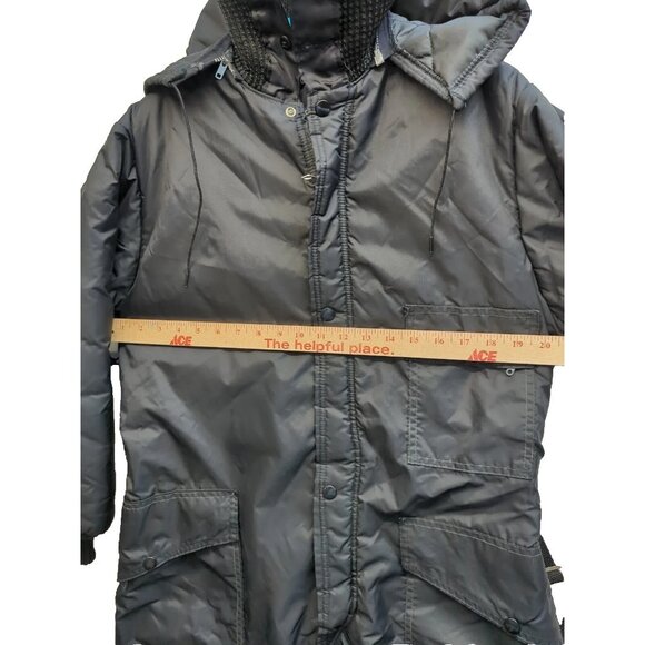 ✅VTG Oshkosh Sportswear Snow Snowmobile Suit Black Belted Talon Zipper Womens M - Picture 4 of 14